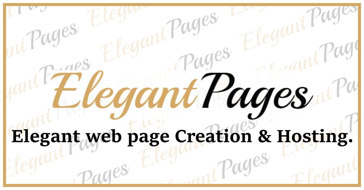 Elegant Pages - Web pages and Hosting.